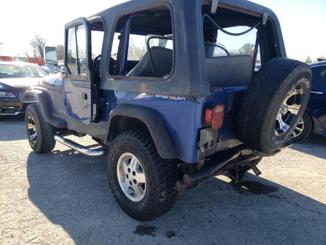 1J4FY19PXRP403703 - 1994 JEEP WRANGLER / S BLUE photo 3