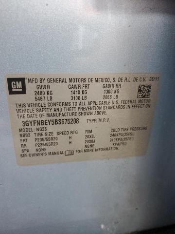 3GYFNBEY5BS675208 - 2011 CADILLAC SRX PERFORMANCE COLLECTION BLUE photo 12