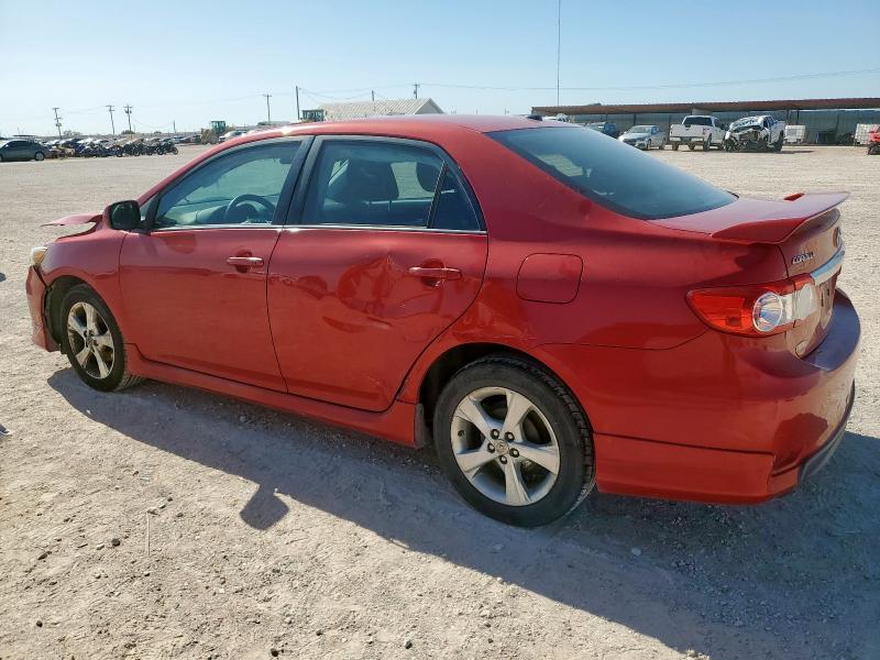 2T1BU4EE8BC591308 - 2011 TOYOTA COROLLA BASE Rouge photo 2