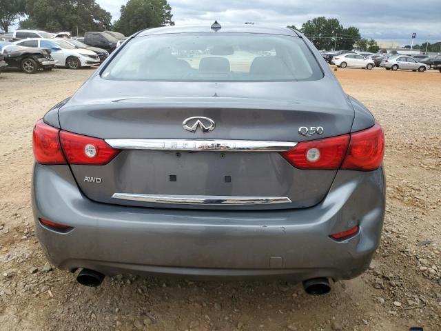 JN1BV7AR8EM681219 - 2014 INFINITI Q50 BASE GRAY photo 6
