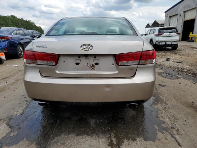 5NPEU46F96H114278 - 2006 HYUNDAI SONATA GLS GOLD photo 6