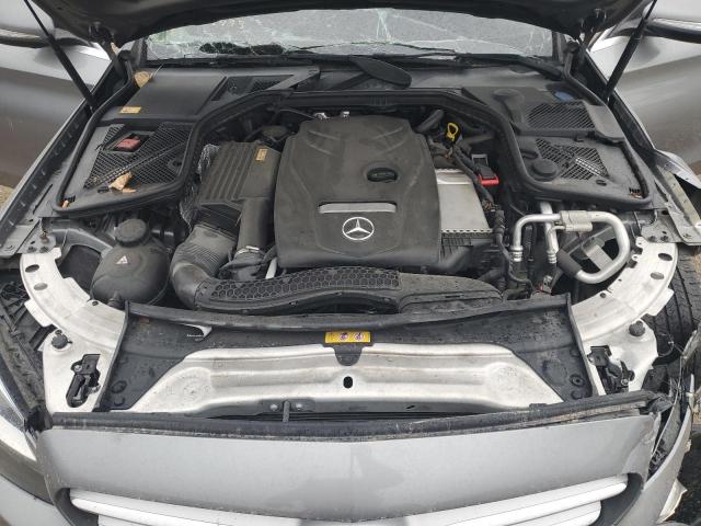 55SWF4KB1FU039493 - 2015 MERCEDES-BENZ C 300 4MATIC GRAY photo 11