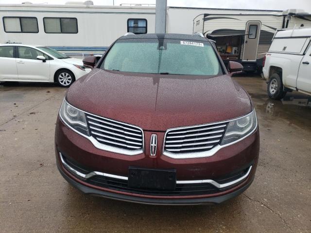 2LMTJ8LR7GBL61110 - 2016 LINCOLN MKX RESERVE 勃艮第红 照片 5