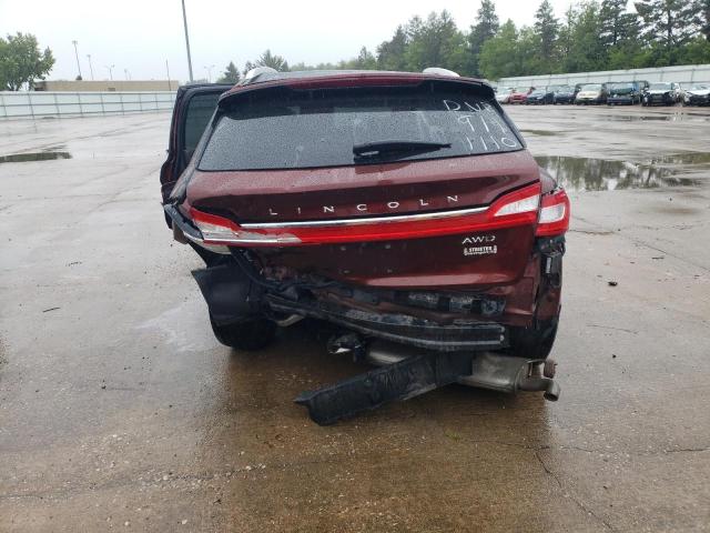 2LMTJ8LR7GBL61110 - 2016 LINCOLN MKX RESERVE 勃艮第红 照片 6