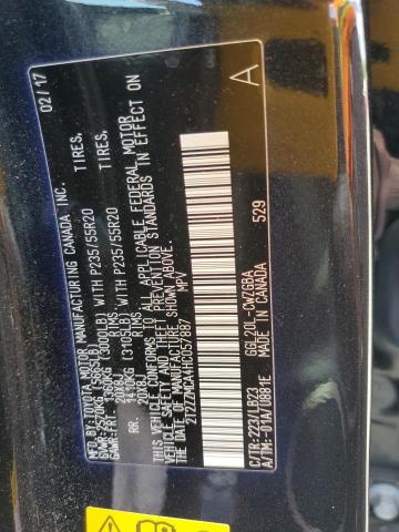 2T2ZZMCA4HC057887 - 2017 LEXUS RX 350 BASE BLACK photo 13