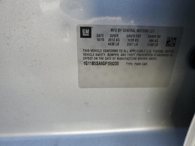 1G11B5SA6GF159235 - 2016 CHEVROLET MALIBU LIM LS SILVER photo 12