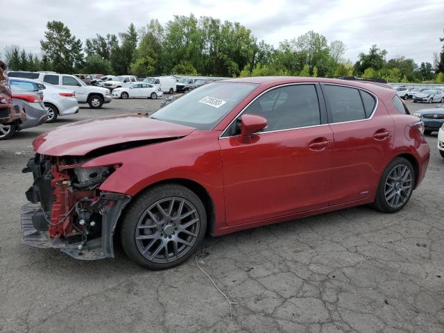 JTHKD5BH1C2101942 - 2012 LEXUS CT 200 RED photo 1