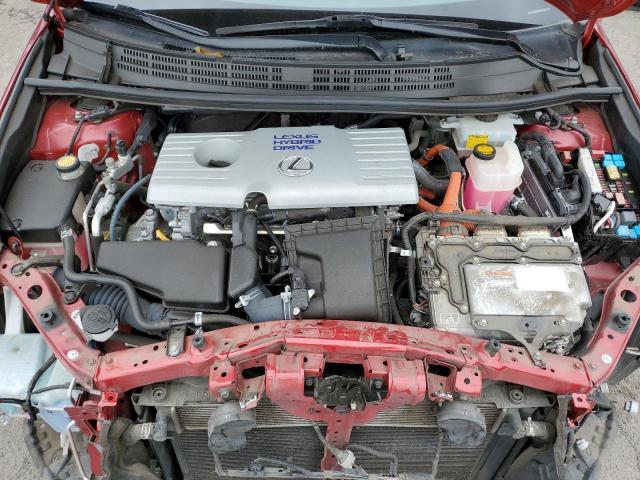 JTHKD5BH1C2101942 - 2012 LEXUS CT 200 RED photo 11