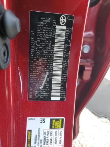 5YFB4MDE9SP292623 - 2025 TOYOTA COROLLA LE ბურგუნდია ფოტო 12