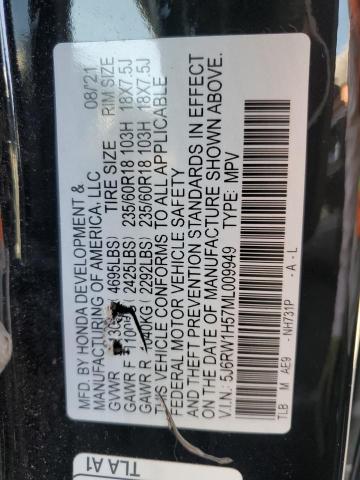 5J6RW1H57ML009949 - 2021 HONDA CR-V EX 黑色 照片 13