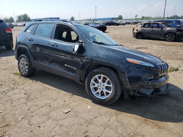 1C4PJLAB2FW637118 - 2015 JEEP CHEROKEE SPORT BLACK photo 4