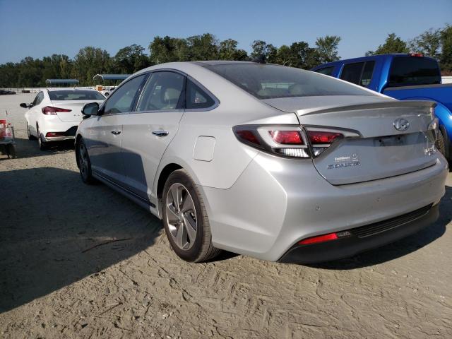 KMHE34L13GA008179 - 2016 HYUNDAI SONATA HYBRID SILVER photo 2