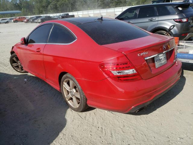 WDDGJ4HB2FG393465 - 2015 MERCEDES-BENZ C 250 RED photo 2