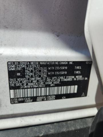 2T3N1RFV1RW428033 - 2024 TOYOTA RAV4 LIMITED WHITE photo 12