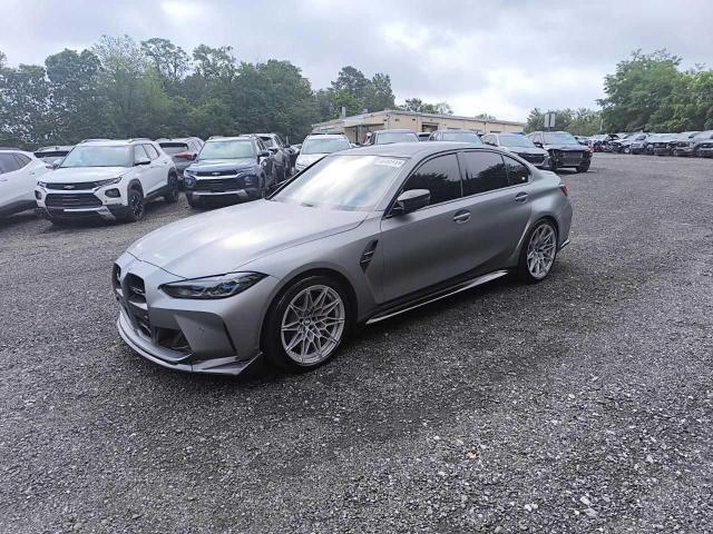 WBS43AY00RFS31132 - 2024 BMW M3 COMPETITION GRAY photo 1