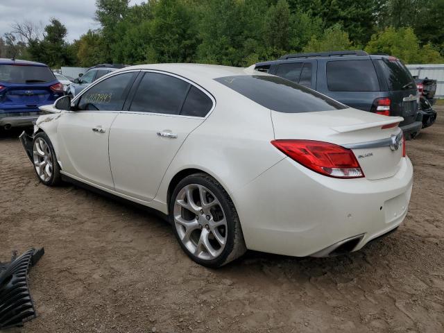 2G4GV5GV8C9213671 - 2012 BUICK REGAL GS WHITE photo 2