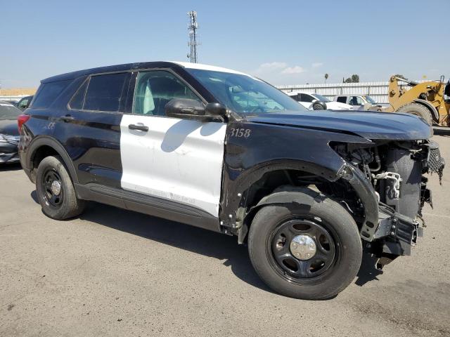 1FM5K8AB7LGC01996 - 2020 FORD EXPLORER POLICE INTERCEPTOR 双色 照片 4