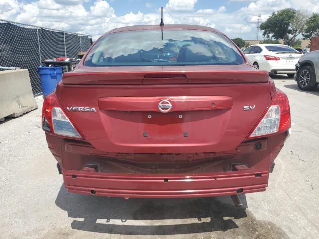 3N1CN7AP6KL834608 - 2019 NISSAN VERSA S RED photo 6