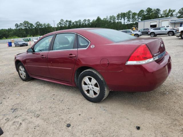 2G1WT57N291298450 - 2009 CHEVROLET IMPALA 1LT Қызыл фото 2