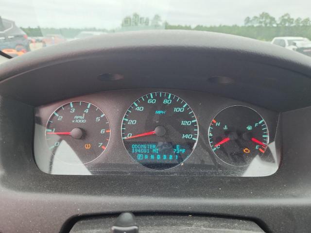 2G1WT57N291298450 - 2009 CHEVROLET IMPALA 1LT Қызыл фото 9