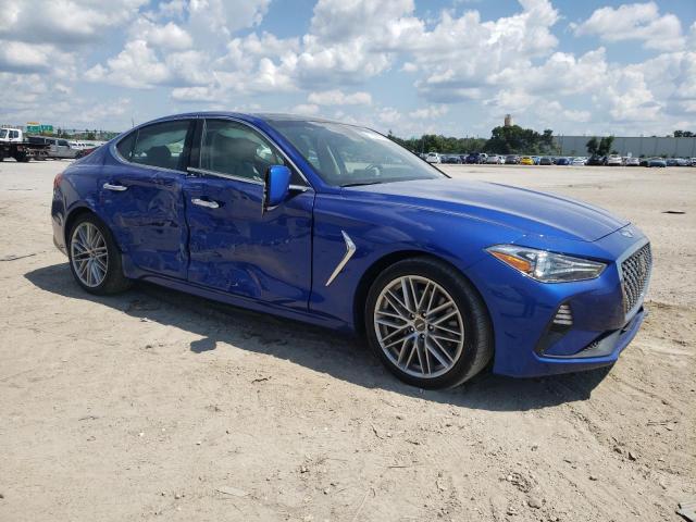 KMTG34LA1MU075775 - 2021 GENESIS G70 ELITE BLUE photo 4