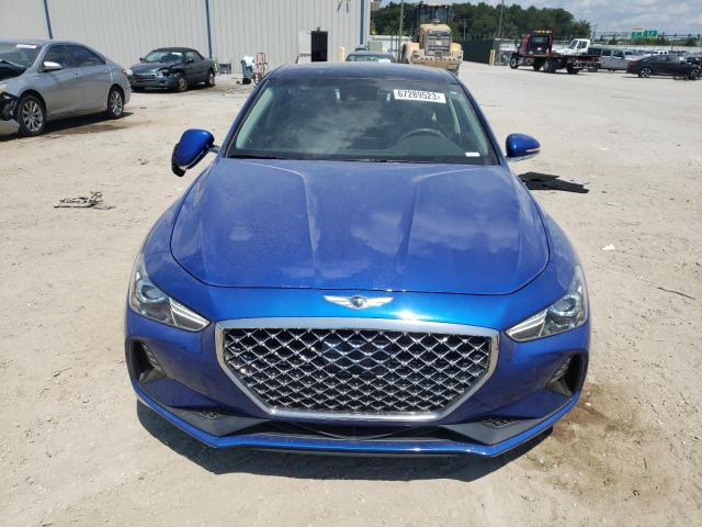 KMTG34LA1MU075775 - 2021 GENESIS G70 ELITE BLUE photo 5