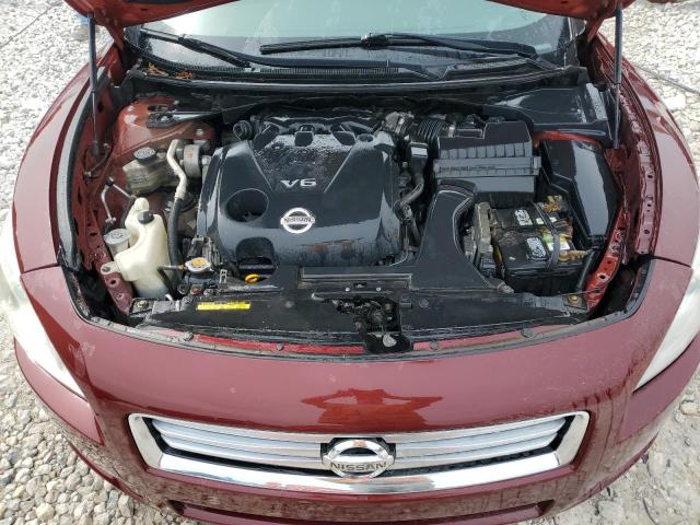 1N4AA5AP6DC805585 - 2013 NISSAN MAXIMA S BURGUNDY photo 11