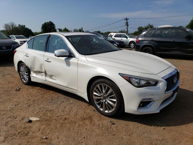 JN1EV7BR7NM340096 - 2022 INFINITI Q50 LUXE WHITE photo 4