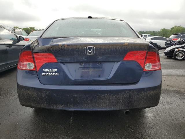 1HGFA16818L048001 - 2008 HONDA CIVIC EX BLUE photo 6