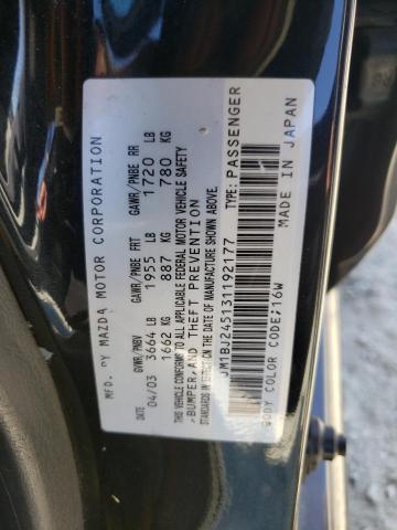 JM1BJ245131192177 - 2003 MAZDA PROTEGE PR5 黑色 照片 12
