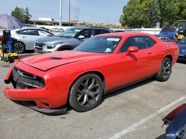 2C3CDZAT2FH737093 - 2015 DODGE CHALLENGER SXT RED photo 1