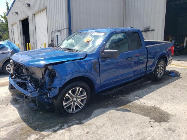 1FTEX1CP6PKE35992 - 2023 FORD F150 SUPER CAB BLUE photo 1