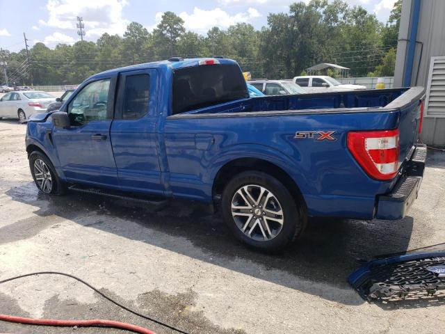 1FTEX1CP6PKE35992 - 2023 FORD F150 SUPER CAB BLUE photo 2