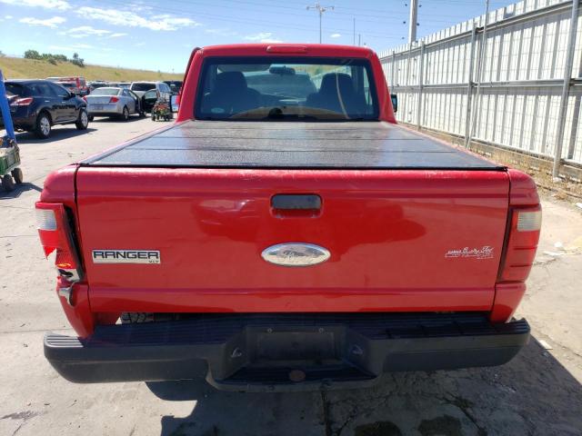1FTYR10D86PA25827 - 2006 FORD RANGER RED photo 10