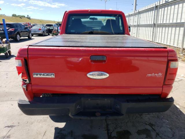 1FTYR10D86PA25827 - 2006 FORD RANGER RED photo 6