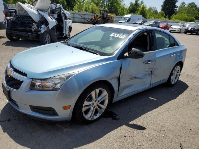 1G1PH5S90B7235694 - 2011 CHEVROLET CRUZE LTZ BLUE photo 1