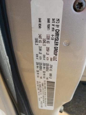 2A4RR5D11AR285063 - 2010 CHRYSLER TOWN & COU TOURING SILVER photo 13