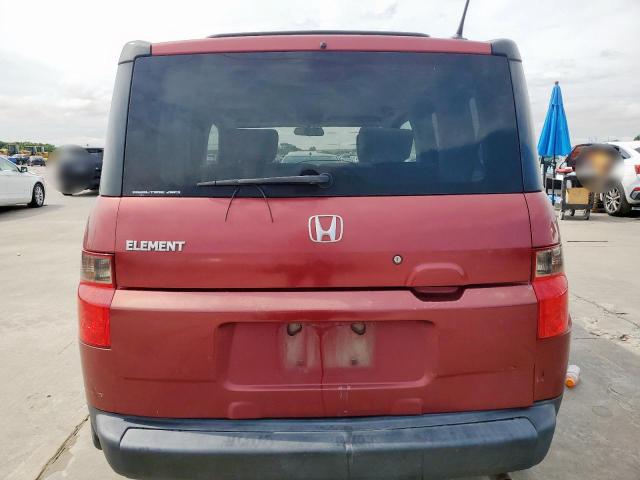 5J6YH287X8L018776 - 2008 HONDA ELEMENT EX MAROON photo 6