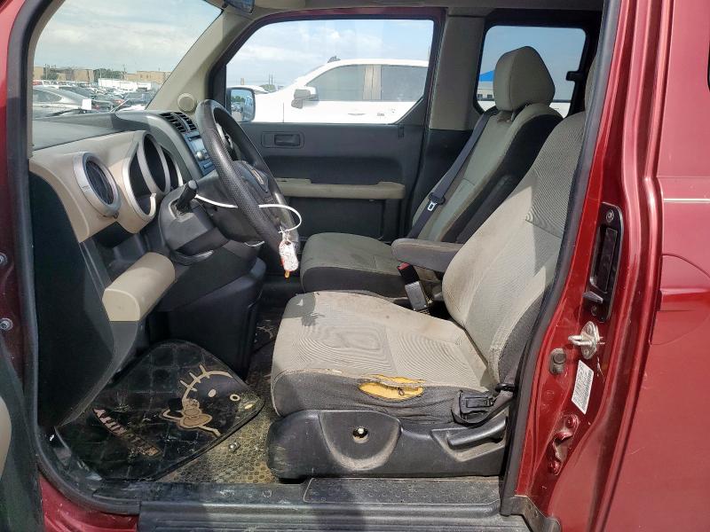 5J6YH287X8L018776 - 2008 HONDA ELEMENT EX MAROON photo 7