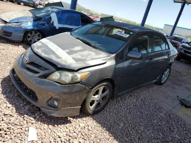 2T1BU4EE1BC586371 - 2011 TOYOTA COROLLA BASE GRAY photo 1