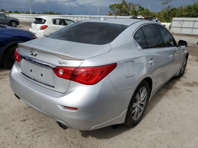 JN1BV7AP2EM680503 - 2014 INFINITI QX50 BASE SILVER photo 4