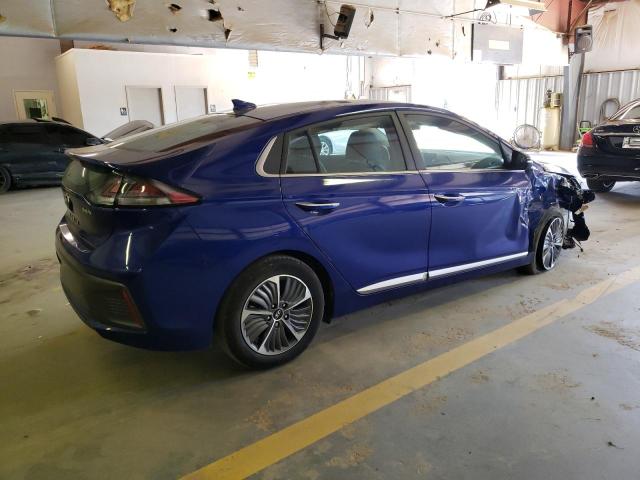 KMHCX5LD8MU258636 - 2021 HYUNDAI IONIQ LIMITED BLUE photo 3