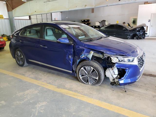 KMHCX5LD8MU258636 - 2021 HYUNDAI IONIQ LIMITED BLUE photo 4