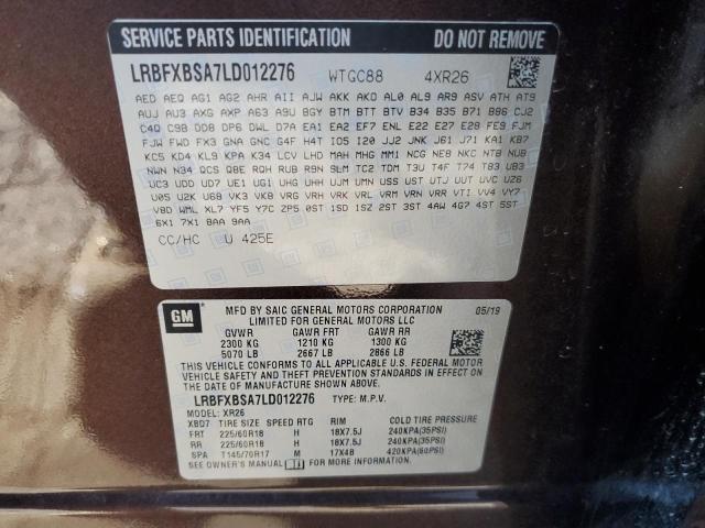 LRBFXBSA7LD012276 - 2020 BUICK ENVISION PREFERRED 棕色 照片 13