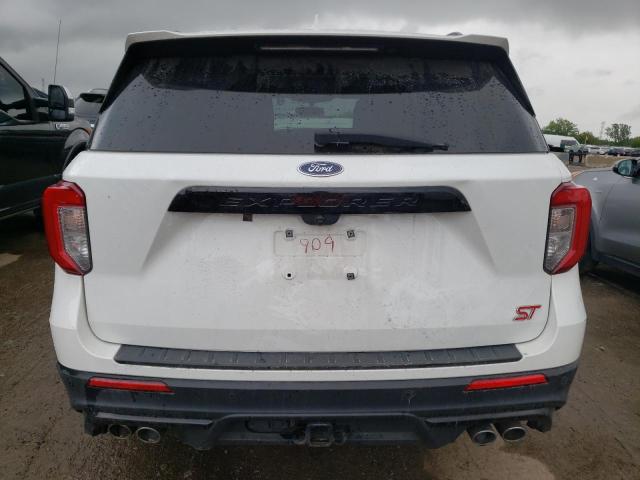 1FM5K8GC1LGA09909 - 2020 FORD EXPLORER ST WHITE photo 6