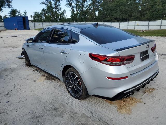 5XXGW4L24LG450903 - 2020 KIA OPTIMA SX SILVER photo 2