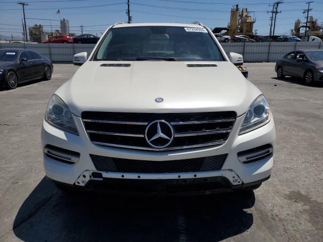 4JGDA5HB9CA023000 - 2012 MERCEDES-BENZ ML 350 4MATIC WHITE photo 5
