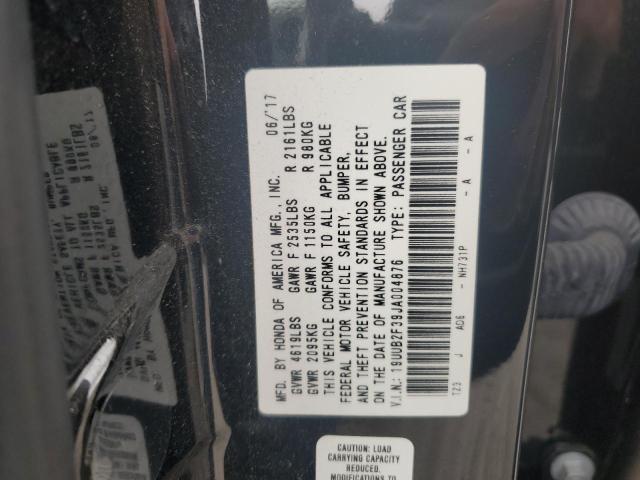 19UUB2F39JA004876 - 2018 ACURA TLX 黑色 照片 12