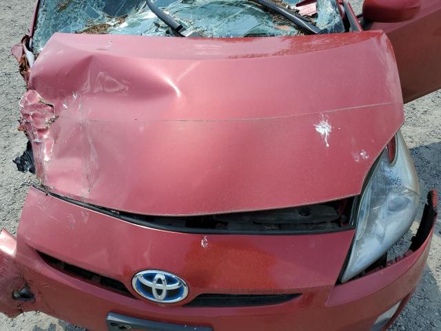 JTDKN3DU4A0172428 - 2010 TOYOTA PRIUS წითელი ფოტო 12