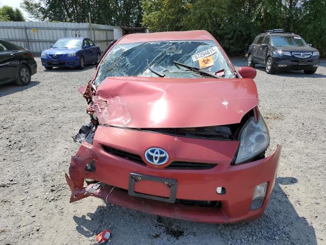 JTDKN3DU4A0172428 - 2010 TOYOTA PRIUS წითელი ფოტო 5